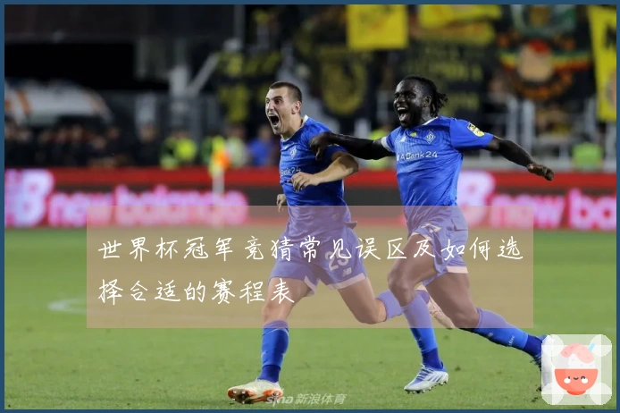 世界杯冠军竞猜常见误区及如何选择合适的赛程表